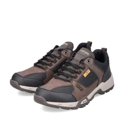 Rieker Men'S Low Sneakers In Chestnut Brown