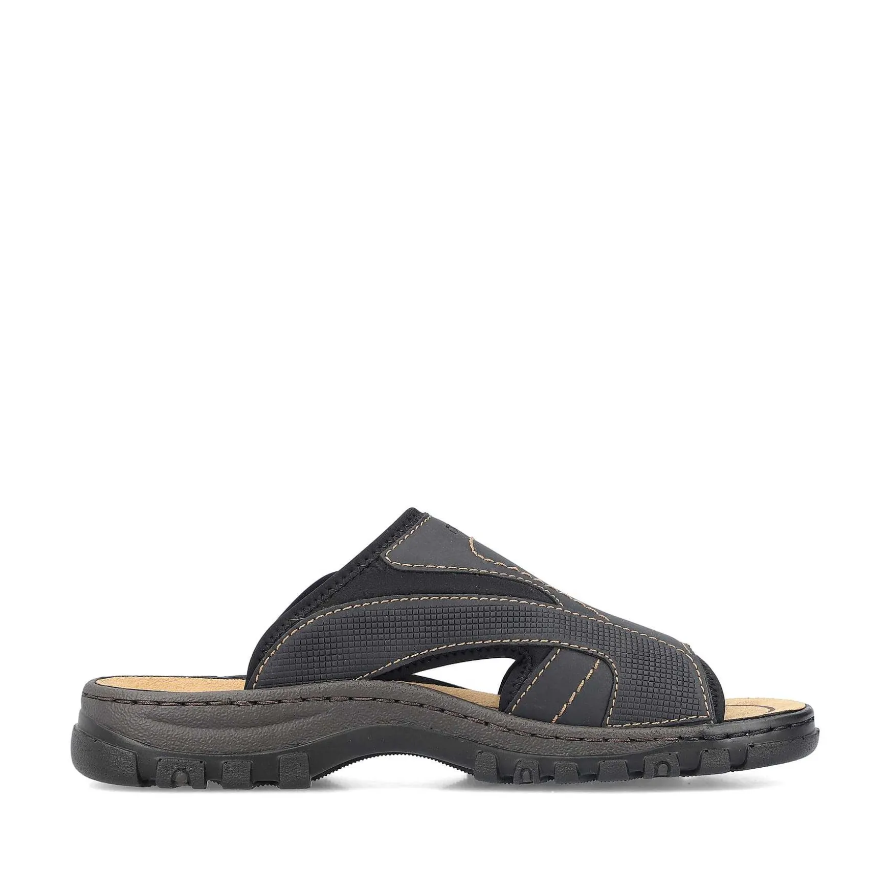Rieker Men'S Mules Black Gray