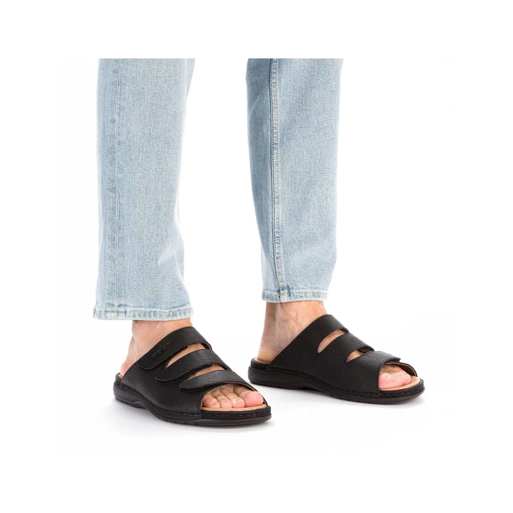 Rieker Men'S Mules Black Gray