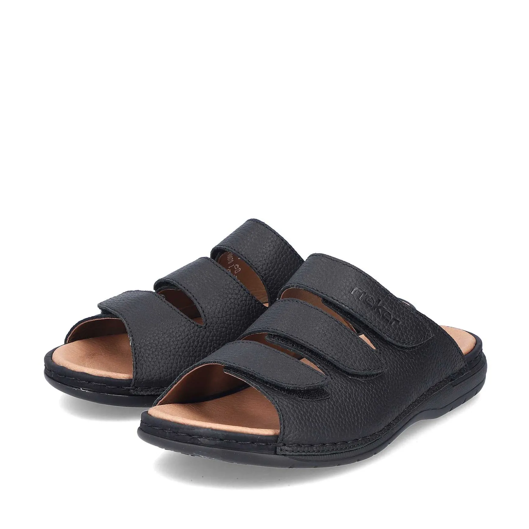 Rieker Men'S Mules Black Gray