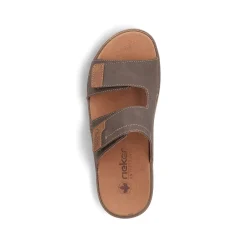 Rieker Men'S Mules Brown Gray