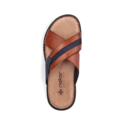 Rieker Men'S Mules Chestnut Brown