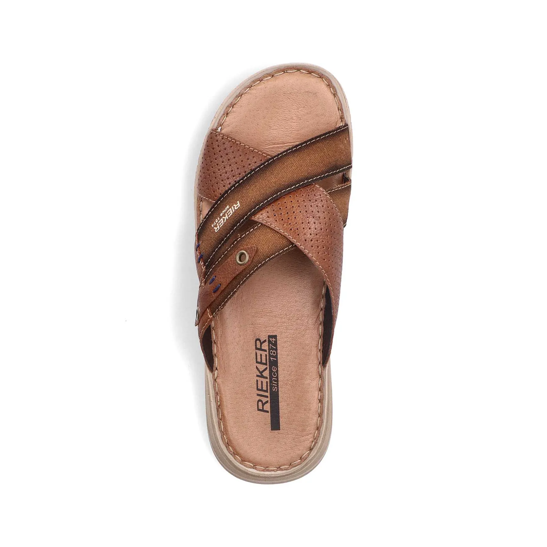 Rieker Men'S Mules Chestnut Brown