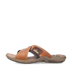 Rieker Men'S Mules Coffee Brown