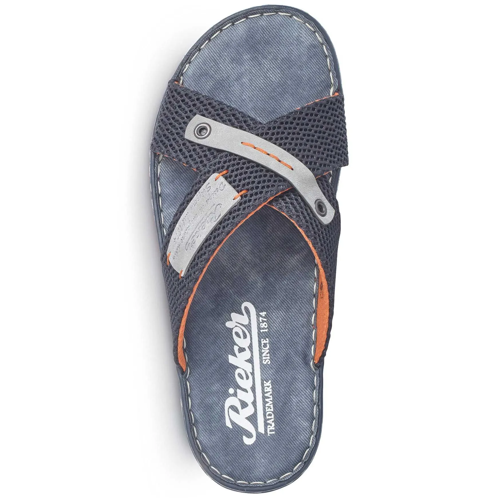 Rieker Men'S Mules Pacific Blue