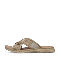 Rieker Men'S Mules Sand Beige