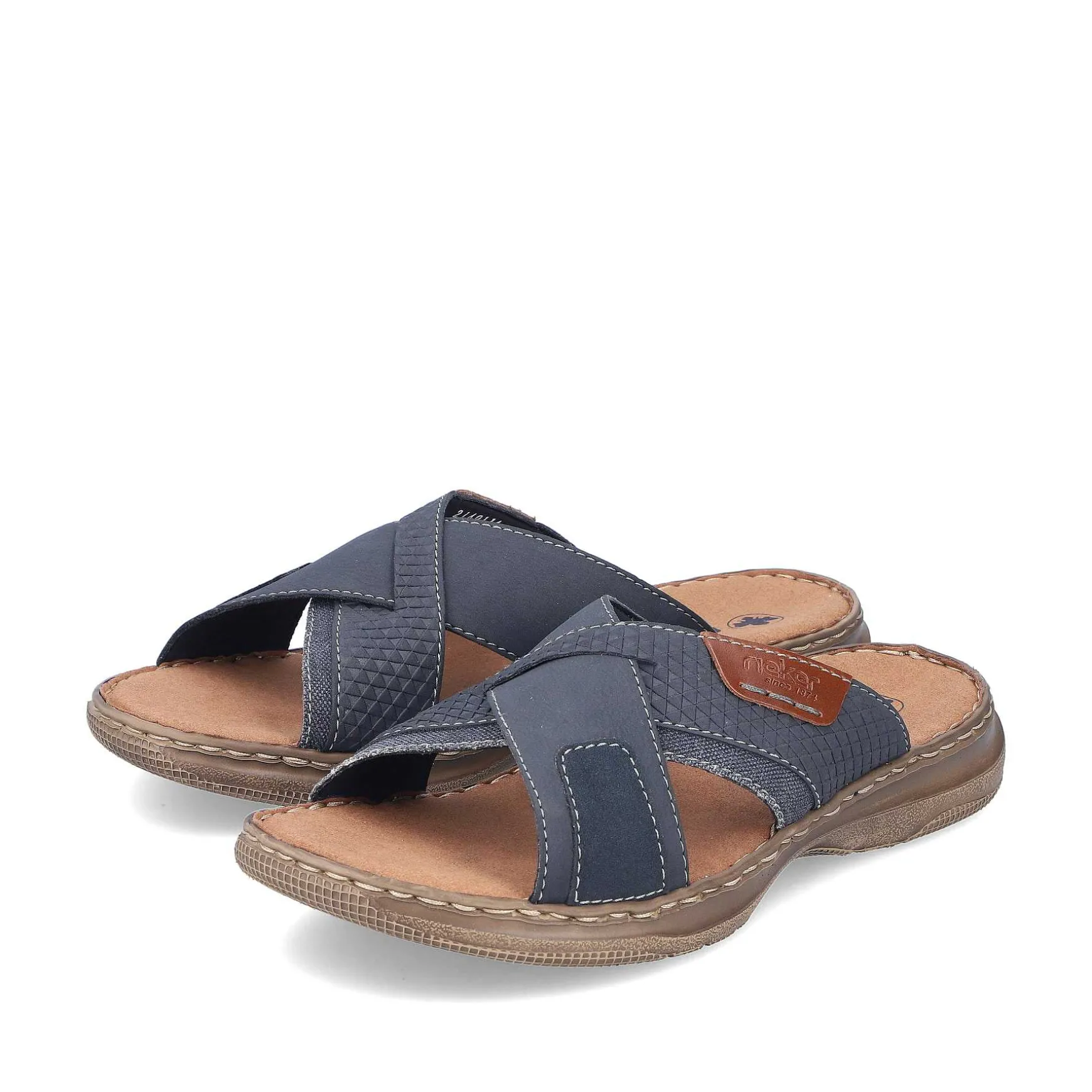 Rieker Men'S Mules Slate Blue