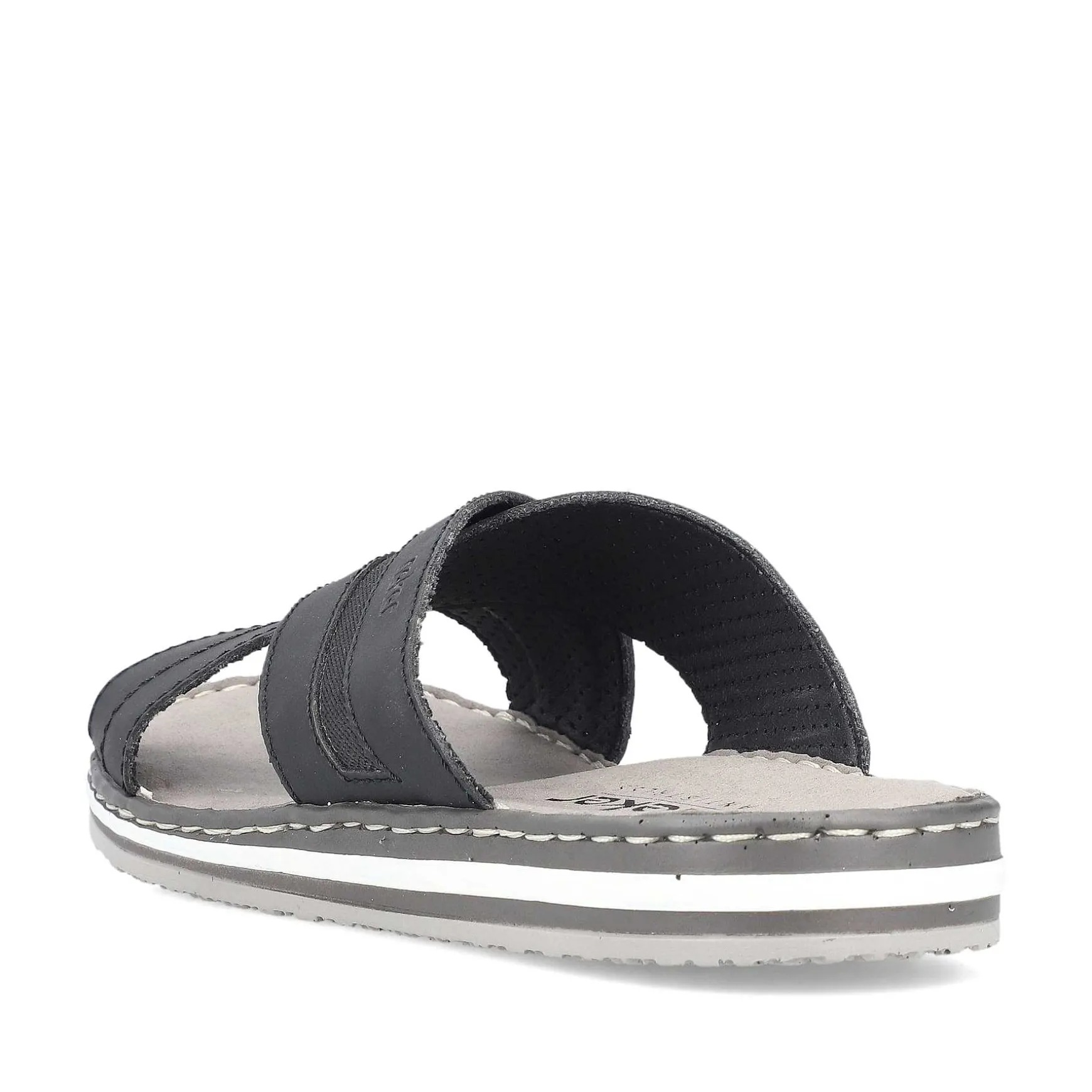 Rieker Men'S Mules Steel Black