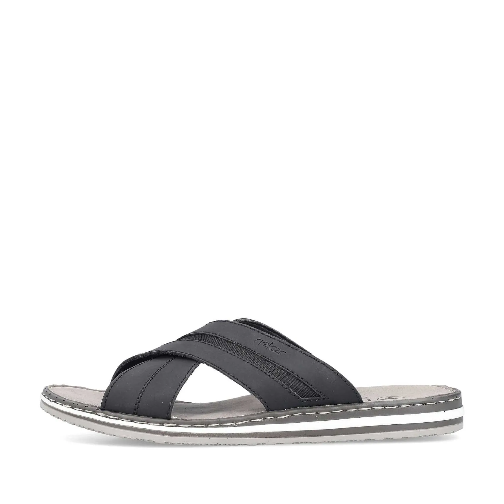 Rieker Men'S Mules Steel Black