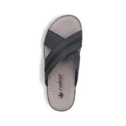 Rieker Men'S Mules Steel Black