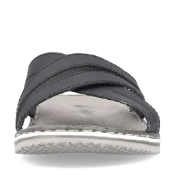 Rieker Men'S Mules Steel Black