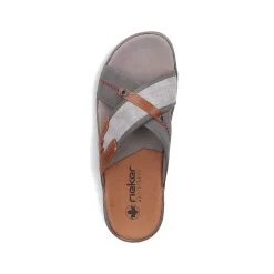 Rieker Men'S Mules Stone Gray