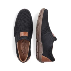 Rieker Men'S Slippers Asphalt Black