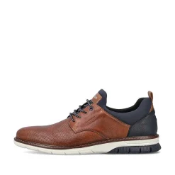 Rieker Men'S Slippers Caramel Brown-Pacific Blue