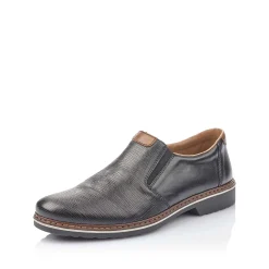 Rieker Men'S Slippers Glossy Black
