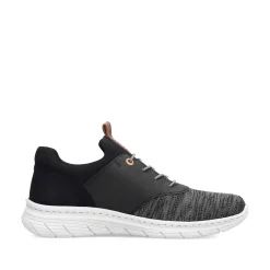 Rieker Men'S Slippers Graphite Black