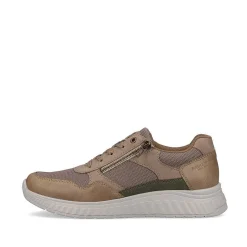 Rieker Men'S Sneaker Low Beige-Pure White