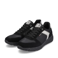 Rieker Men'S Sneaker Low Carbon-Black Silver-Grey