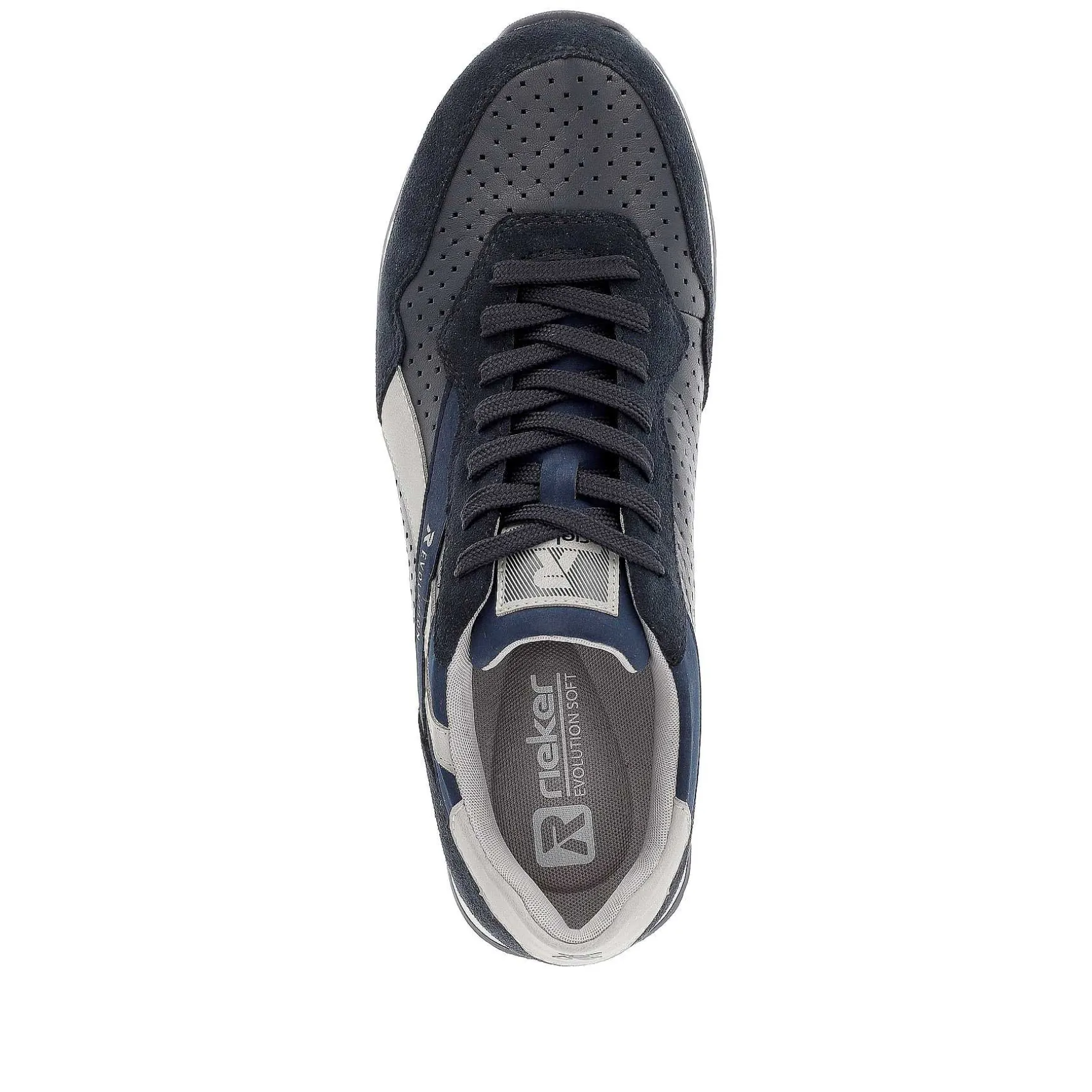 Rieker Men'S Sneaker Low Dark-Blue Dusty-Grey