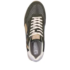Rieker Men'S Sneaker Low Forest-Green Clay-Beige