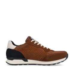 Rieker Men'S Sneaker Low Nut-Brown Ocean-Blue