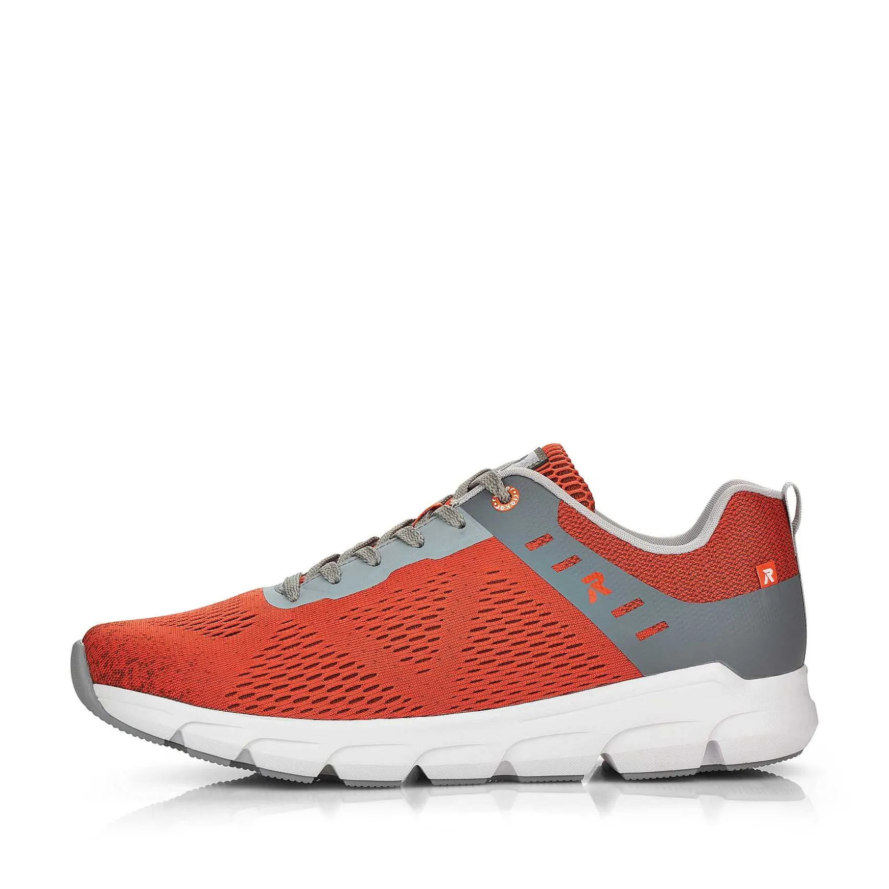 Rieker Men'S Sneaker Low Rust-Orange Grey