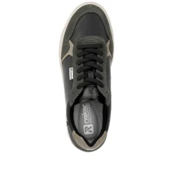 Rieker Men'S Sneaker Low Steel-Black Forest-Green