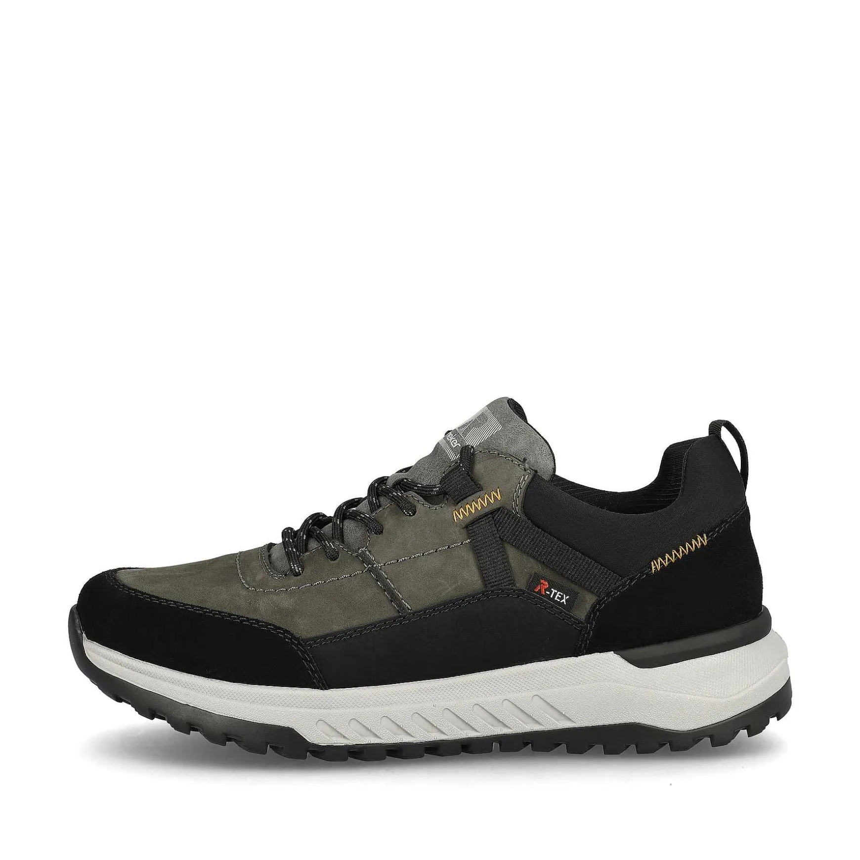Rieker Men'S Sneaker Low Steel-Grey Deep-Black