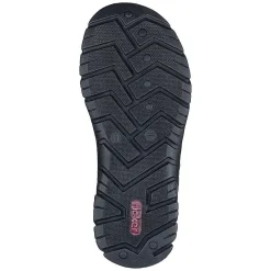Rieker Men'S Trekking Sandals Dark Brown