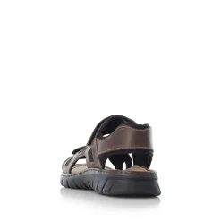 Rieker Men'S Trekking Sandals Dark Brown
