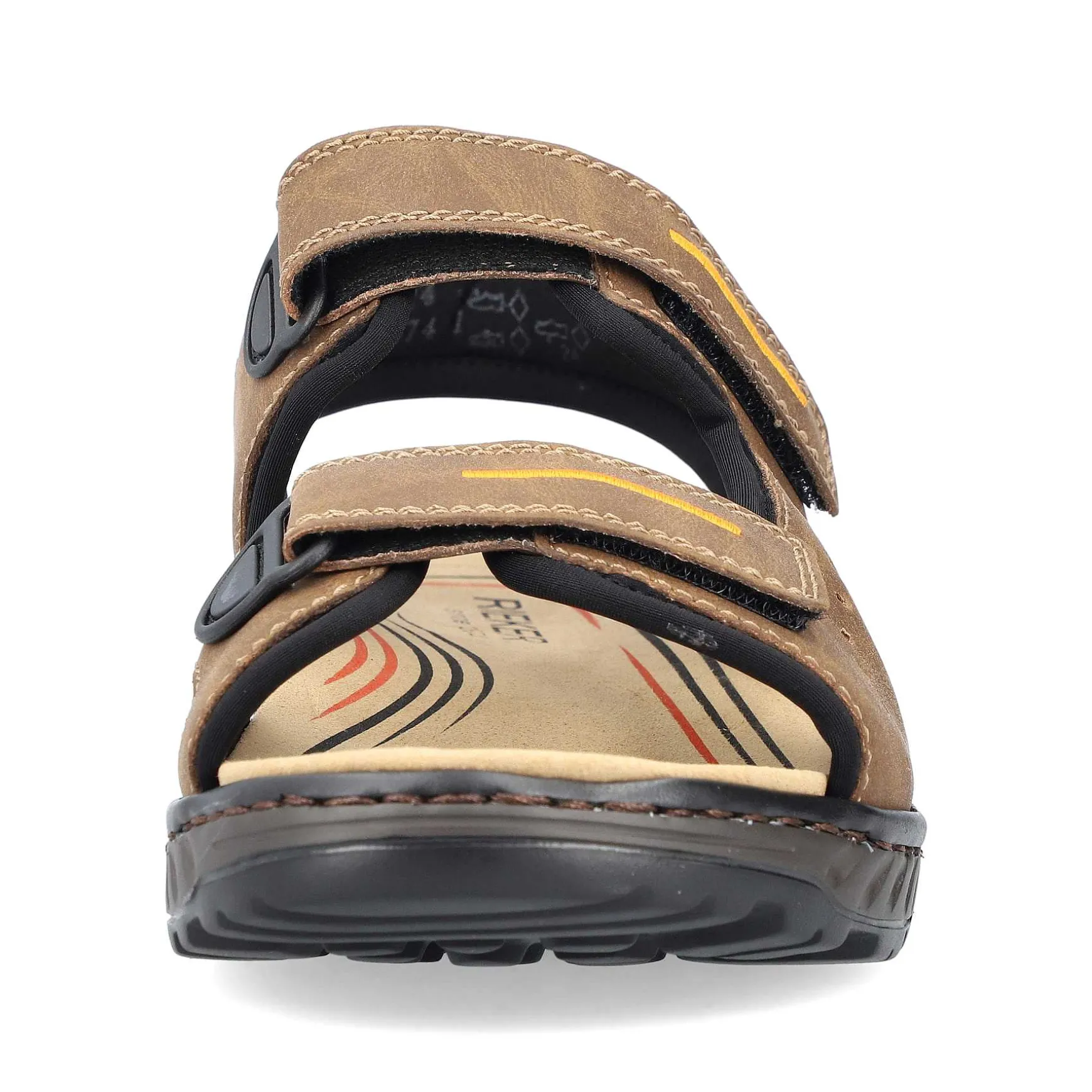 Rieker Men'S Trekking Sandals Coffee Brown