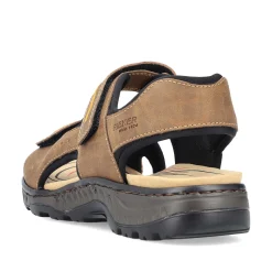 Rieker Men'S Trekking Sandals Coffee Brown