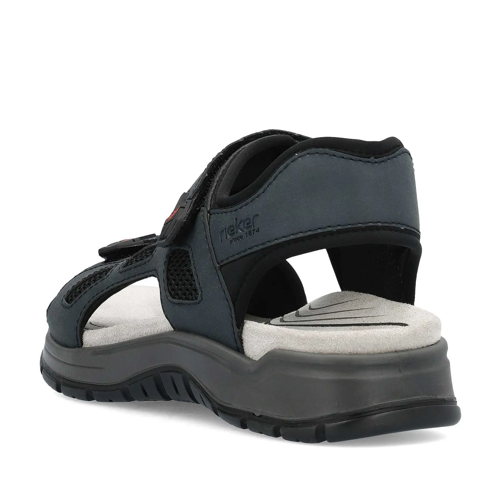 Rieker Men'S Trekking Sandals Slate Blue