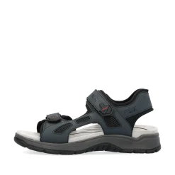 Rieker Men'S Trekking Sandals Slate Blue
