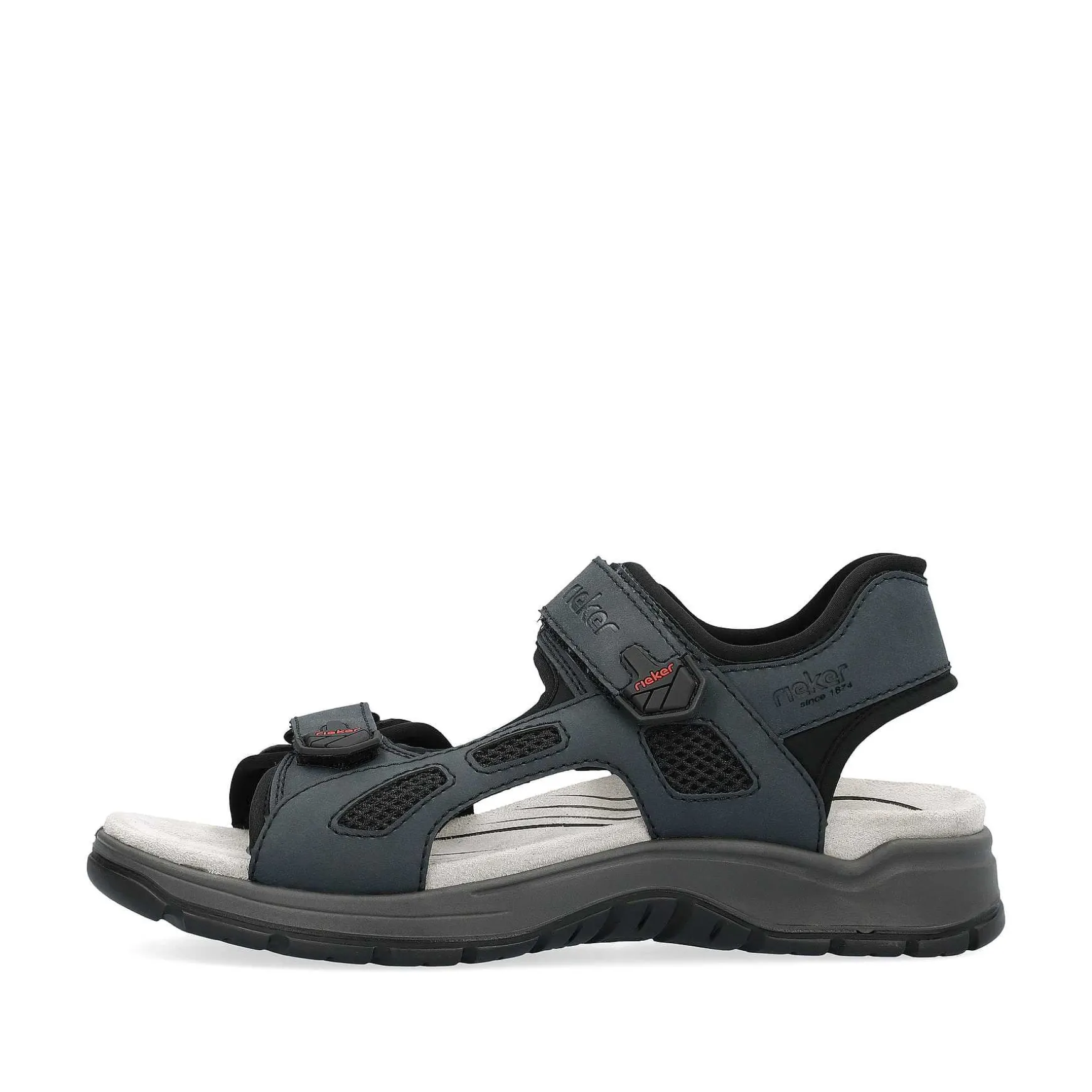 Rieker Men'S Trekking Sandals Slate Blue