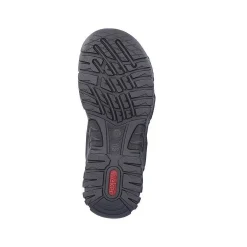 Rieker Men'S Trekking Sandals Jet Black