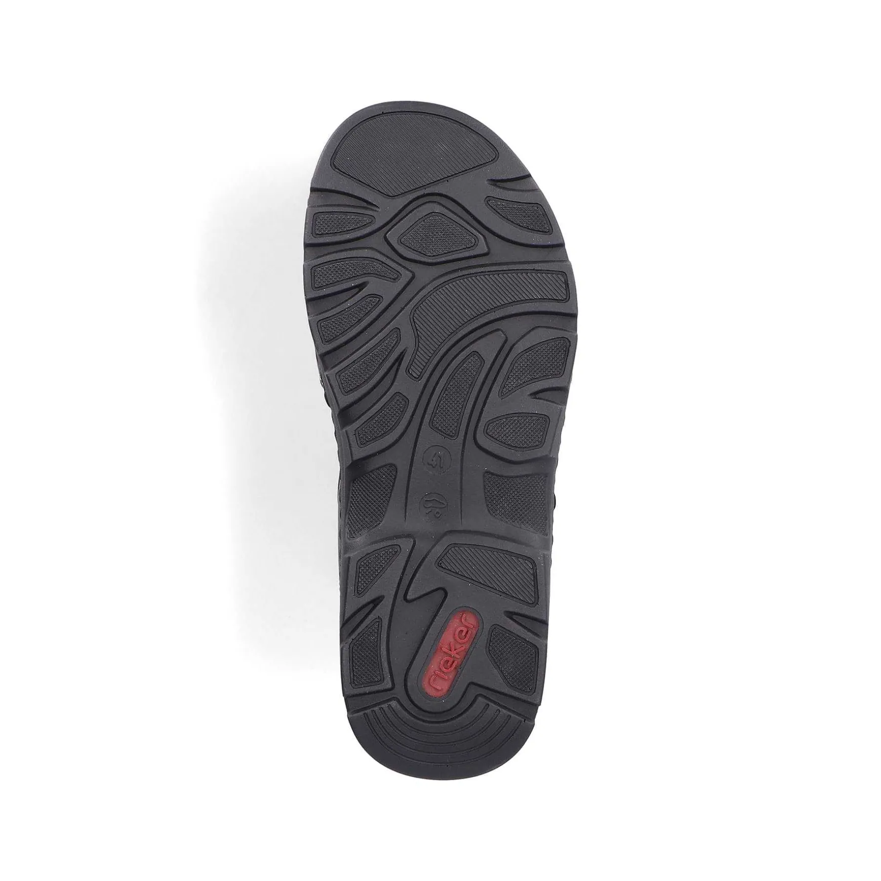 Rieker Men'S Trekking Sandals Dark Gray