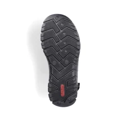 Rieker Men'S Trekking Sandals Graphite Black
