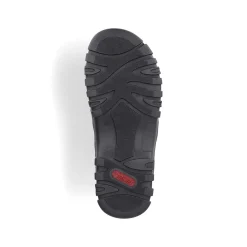 Rieker Men'S Trekking Sandals Midnight Black