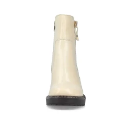 Rieker Women'S Ankle Boots Vanilla Beige-Black
