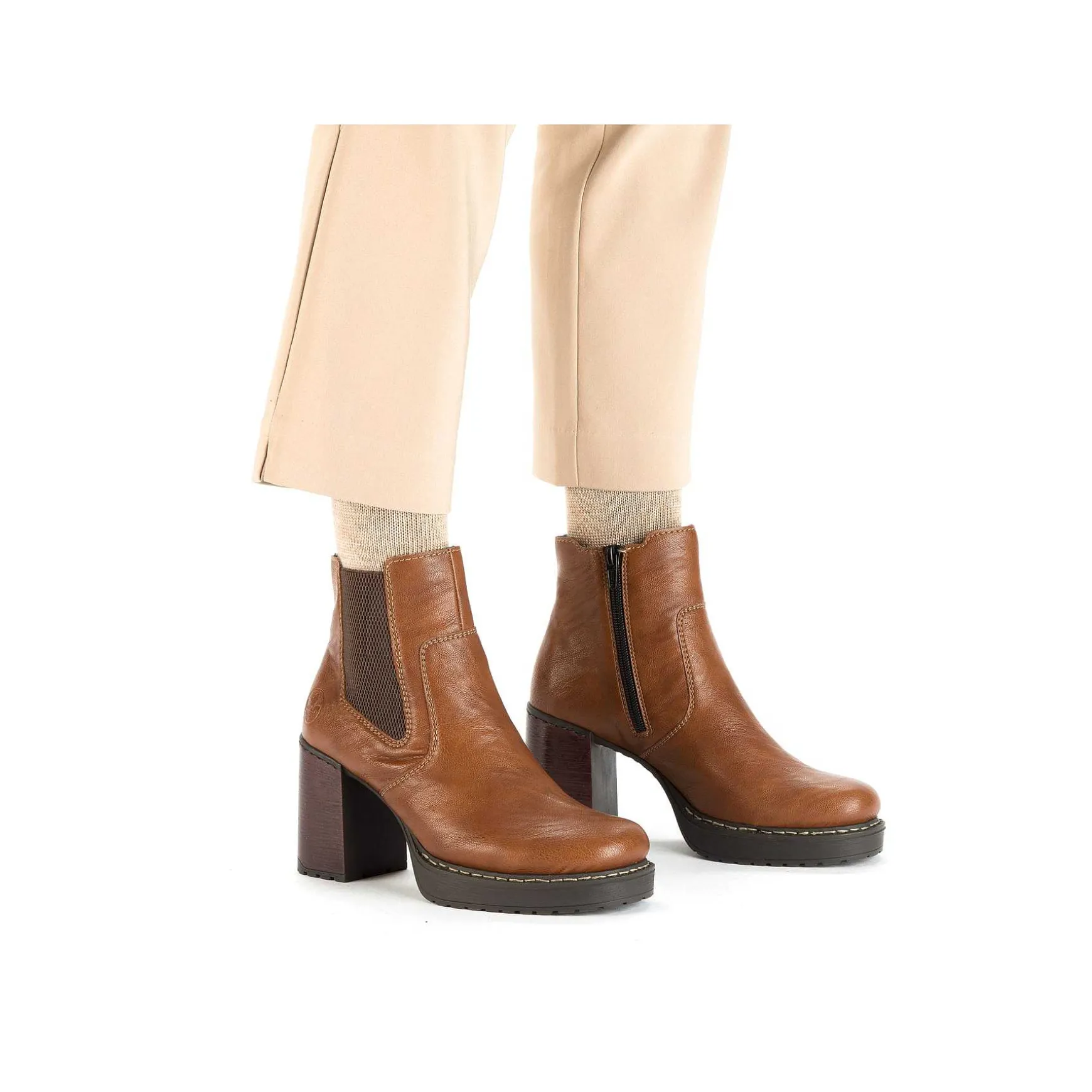 Rieker Women'S Ankle Boots Fox Brown