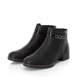 Rieker Women'S Ankle Boots Graphite Black