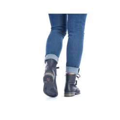Rieker Women'S Biker Boots Jet Black