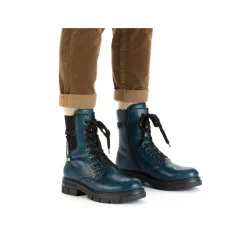 Rieker Women'S Biker Boots Petrol-Black