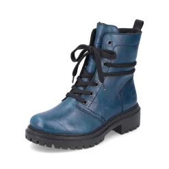 Rieker Women'S Biker Boots Cyan Blue