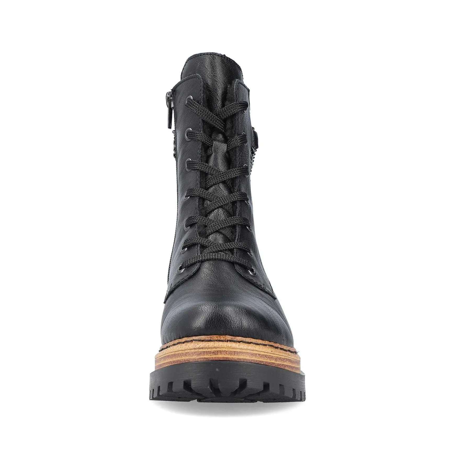 Rieker Women'S Biker Boots Asphalt Black