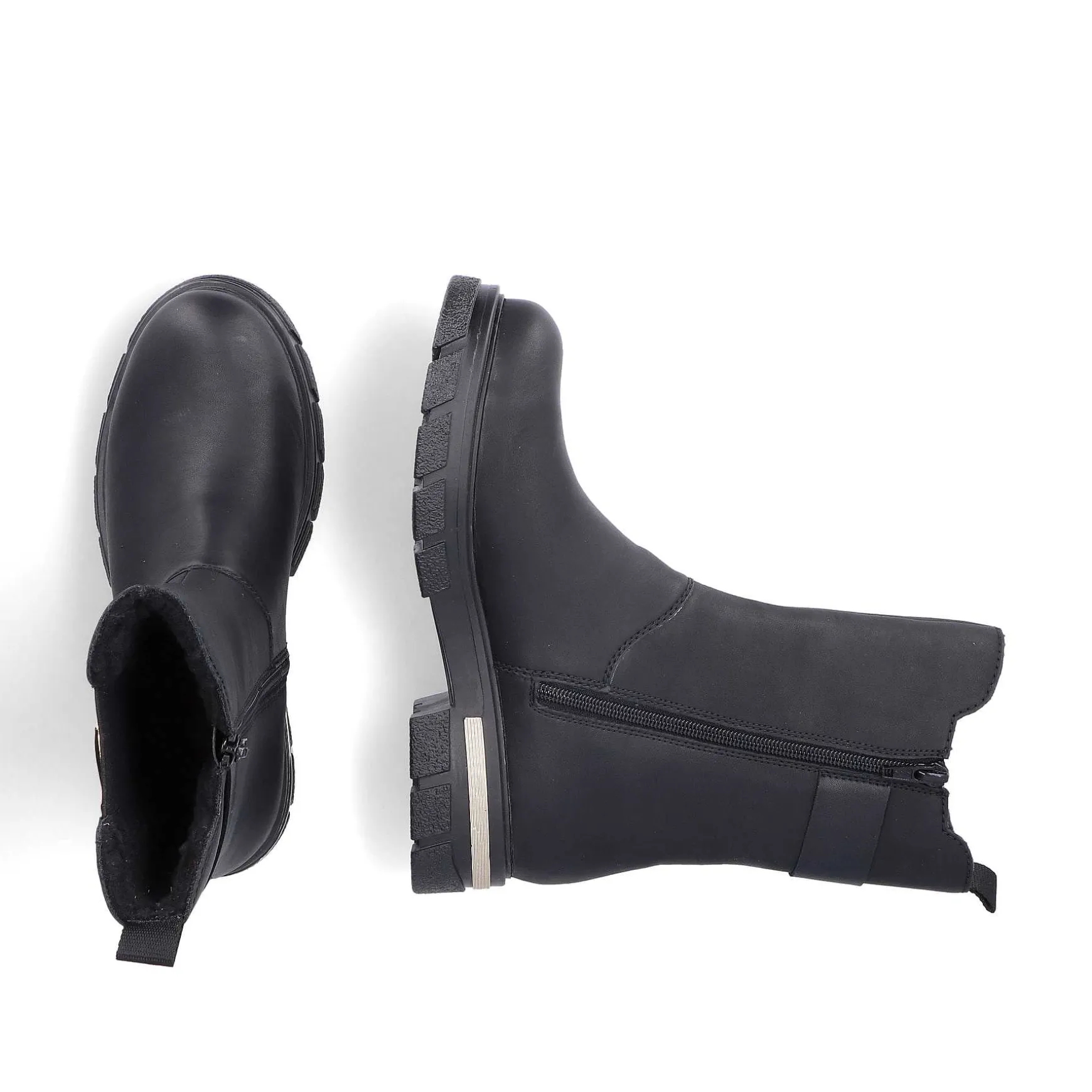 Rieker Women'S Biker Boots Jet Black