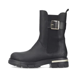 Rieker Women'S Biker Boots Jet Black