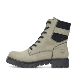Rieker Women'S Biker Boots Gray Green