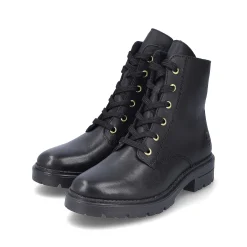 Rieker Women'S Biker Boots Glossy Black